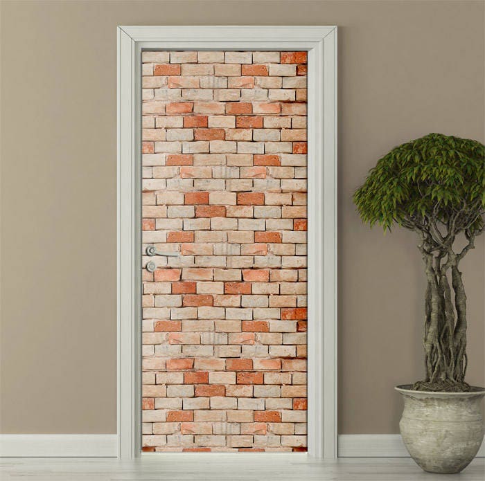 Bricks Wall Decal, Bricks Door Sticker, Bricks Wall Sticker, Bricks Door Decor, Bricks Wall Decor, Bricks Door Mural, Bricks Door Wallpaper