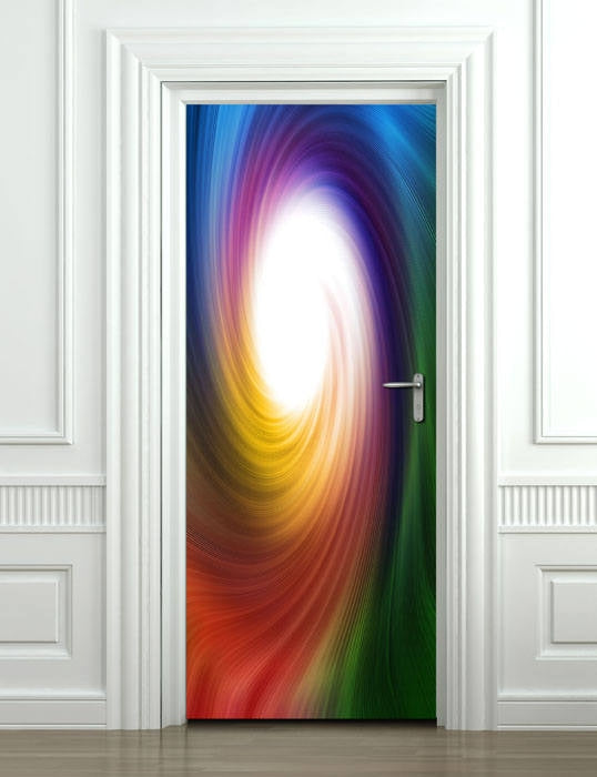 Abstract Wall Decal, Abstract Door Wallpaper, Door Sticker, Door Mural, Wall Art, Bedroom Living Room Home Decor, Door Covering