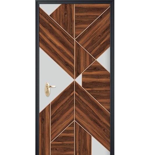 Sticker porte bois et blanc, autocollant porte, autocollant porte bois, autocollant porte d'entrée, autocollant porte chambre, revêtement porte, autocollant porte design maison