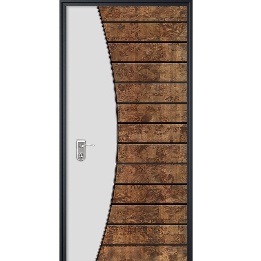 Door Mural, Door Sticker, Wood with White WOOD 103, Wood Door Decal, Entrance Door Mural, Room Door Sticker, Door Covering, Home Design