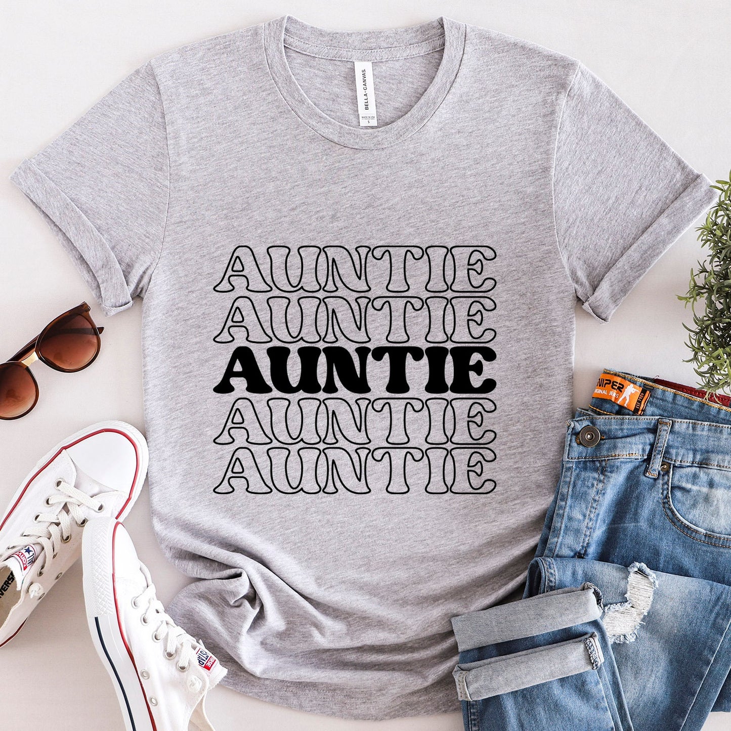 T-shirt pour tante, cadeau pour tante, cadeau pour tante, t-shirt pour tante, cadeau pour tante, cadeau pour sœur, cadeau d'anniversaire pour tante, t-shirt pour la fête des mères