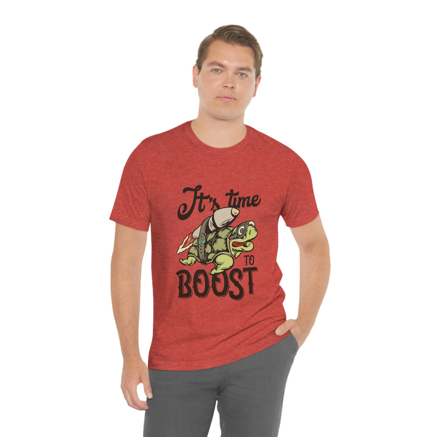 T-shirts drôles, T-shirt tortue drôle, T-shirt humoristique, T-shirt cadeau, T-shirt drôle, T-shirt Il est temps de booster, Cadeau pour elle, Cadeau pour lui