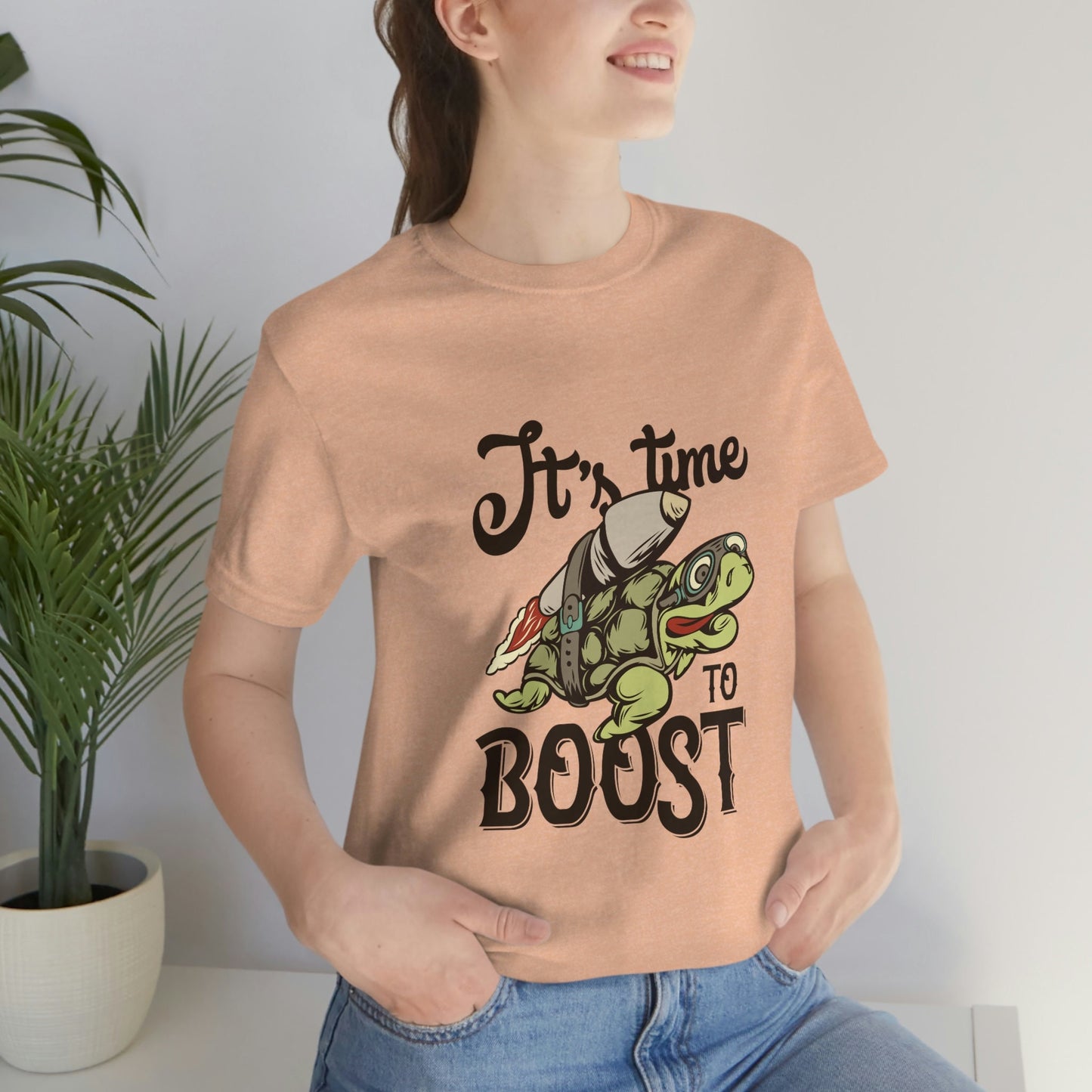 T-shirts drôles, T-shirt tortue drôle, T-shirt humoristique, T-shirt cadeau, T-shirt drôle, T-shirt Il est temps de booster, Cadeau pour elle, Cadeau pour lui