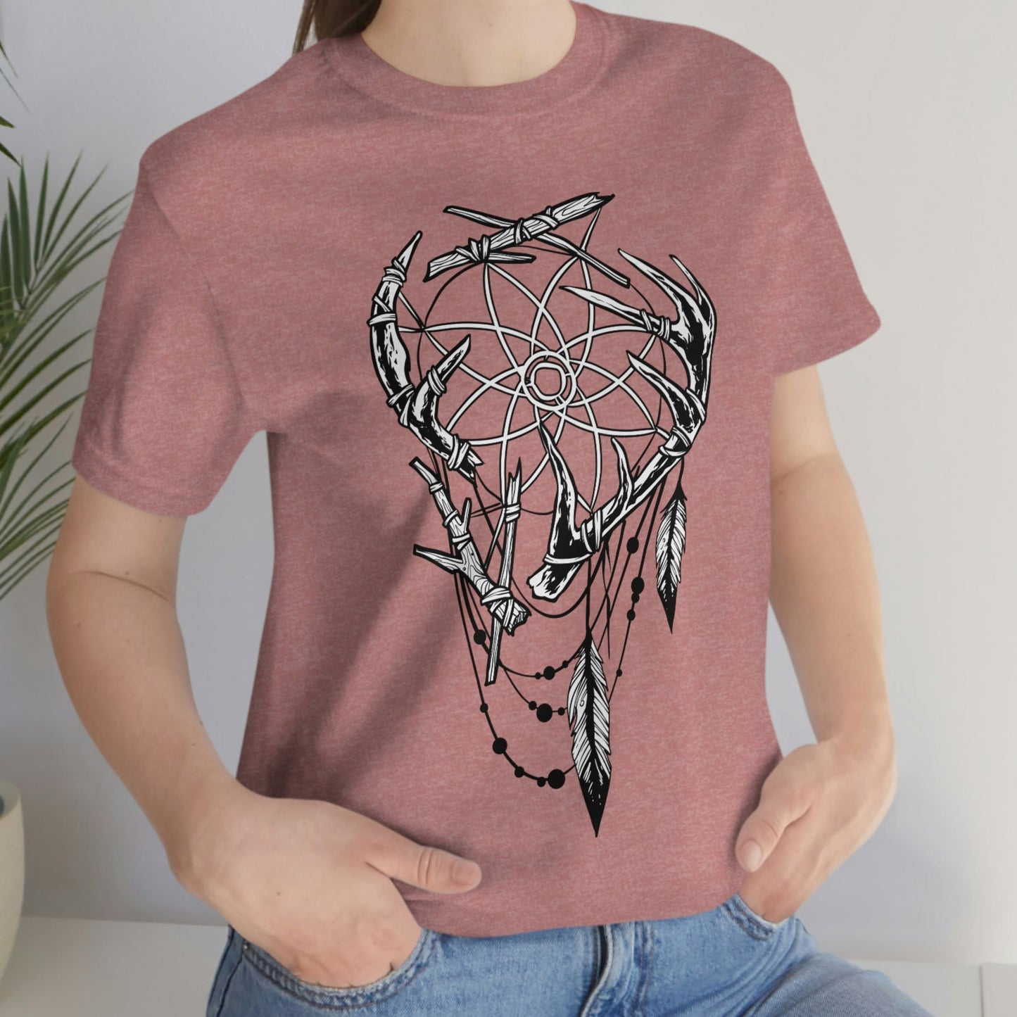 Tribal T-shirt, Dream Cather T-shirt, Indian T-shirt, Skull T-Shirt, Mystical Gift T-shirt, Gothic T-Shirt, Fantasy and Myth T-shirt