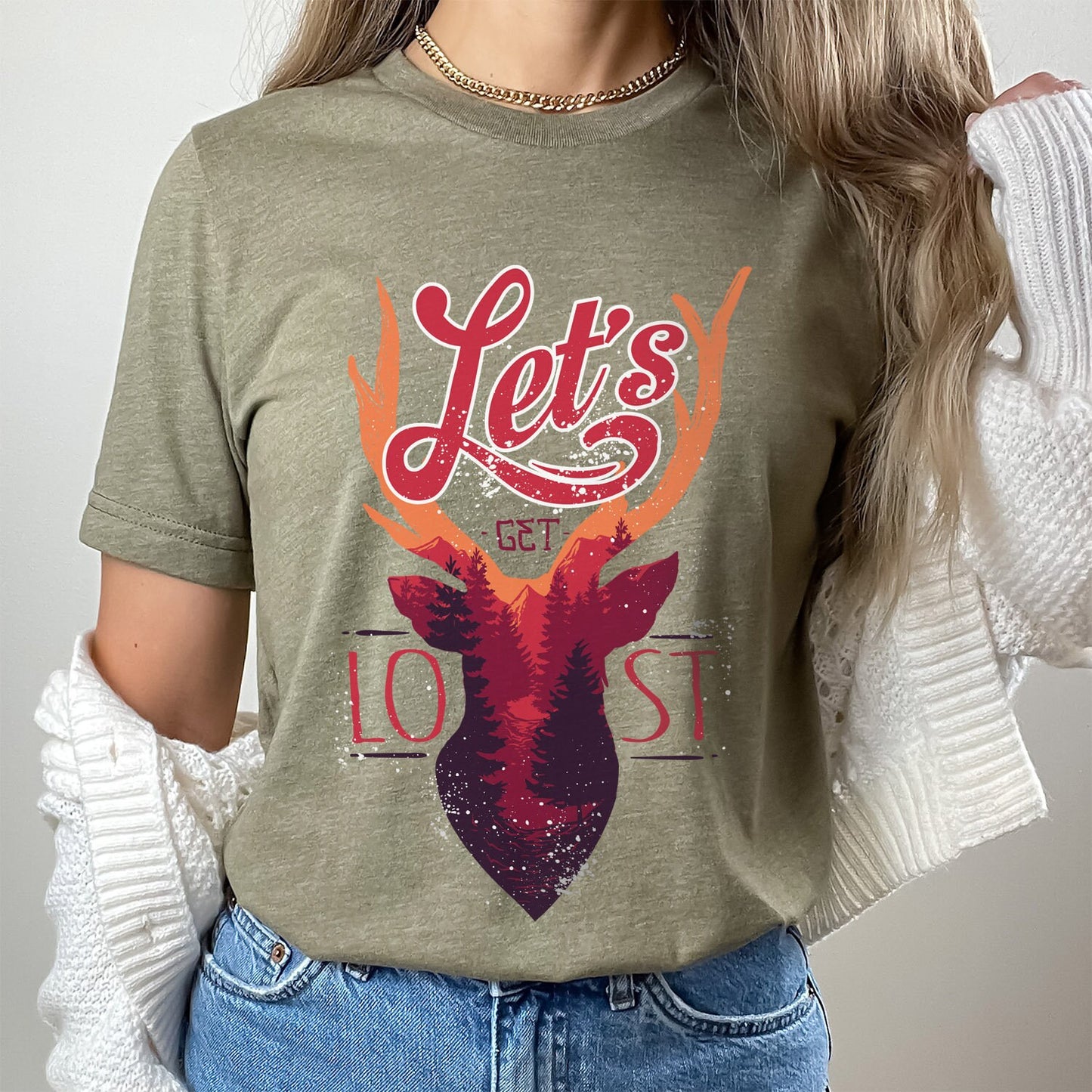 Let's Get Lost T-shirt, Camping T-Shirt, Adventure T-shirt, Nature Outdoor T-Shirt, Nature Shirt, Travel Shirt, Gifts for Traveler