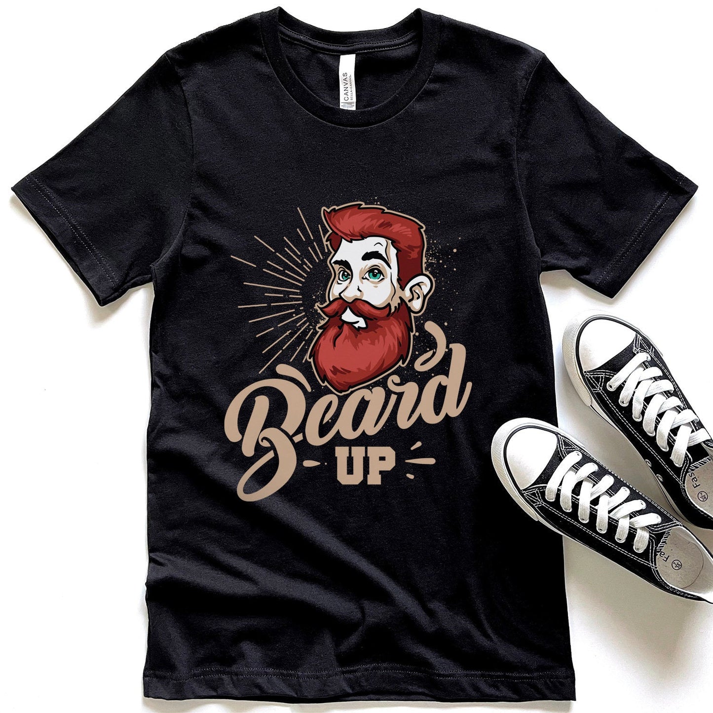 T-shirt Beard Up, T-shirt pour amoureux de la barbe, T-shirt pour homme avec barbe, T-shirt pour papa avec barbe, T-shirt pour cheveux, T-shirt pour barbe hipster, cadeau pour homme barbu