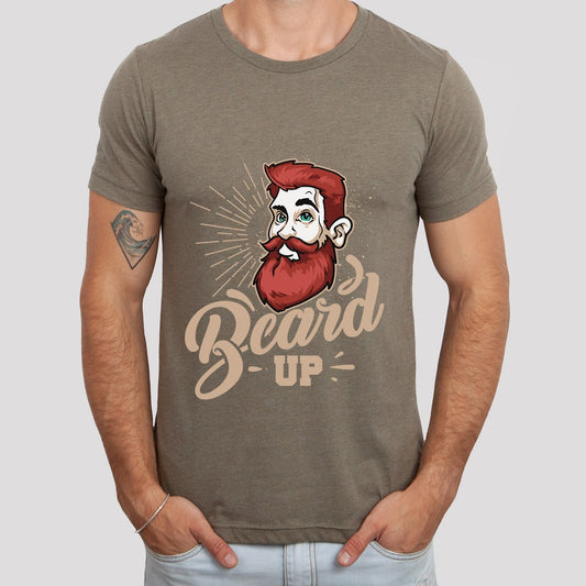 T-shirt Beard Up, T-shirt pour amoureux de la barbe, T-shirt pour homme avec barbe, T-shirt pour papa avec barbe, T-shirt pour cheveux, T-shirt pour barbe hipster, cadeau pour homme barbu