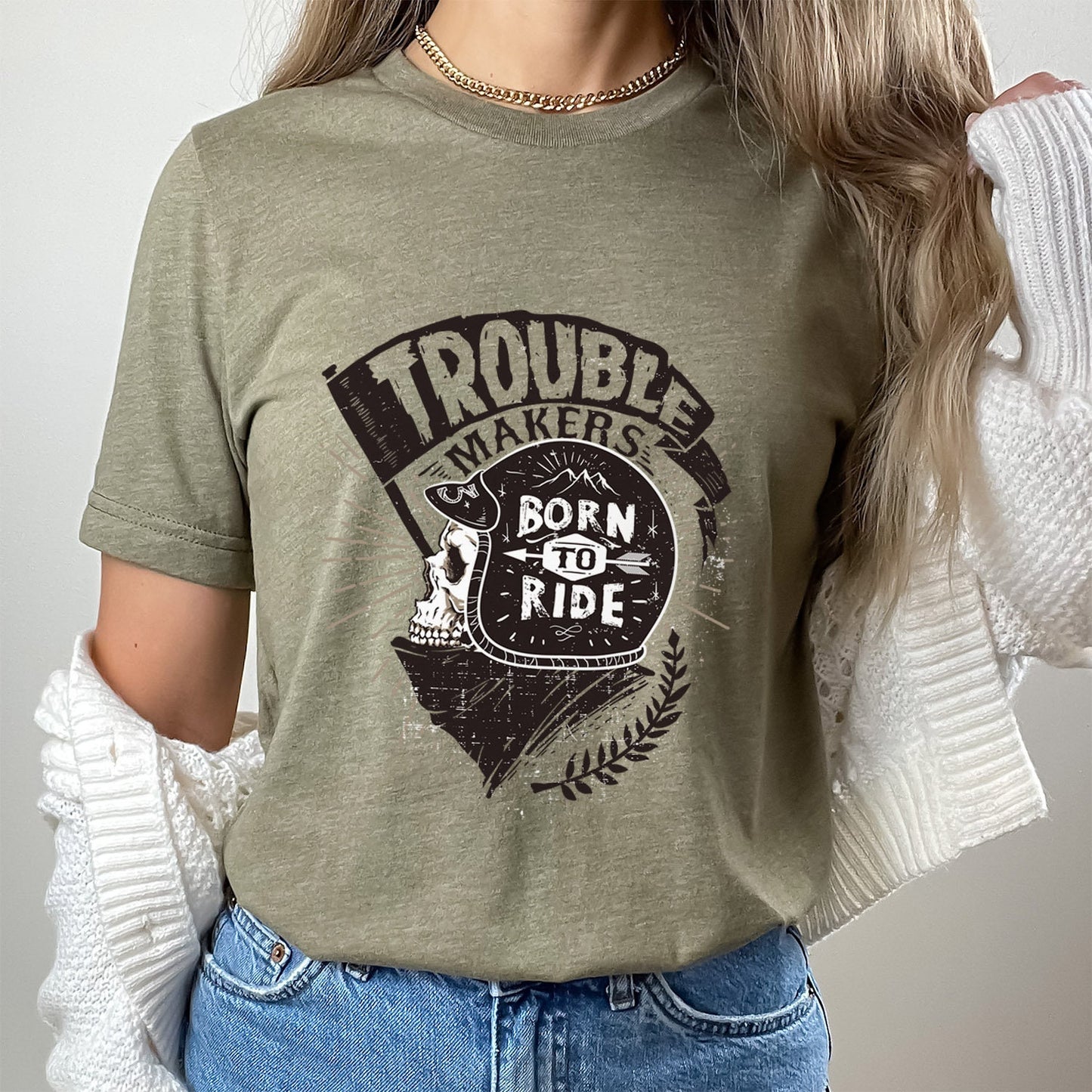 T-shirt de motard Born to Ride, t-shirt de motard, t-shirt pour les amoureux de la moto, t-shirt de motard, t-shirt d'amoureux de la moto, cadeaux de moto