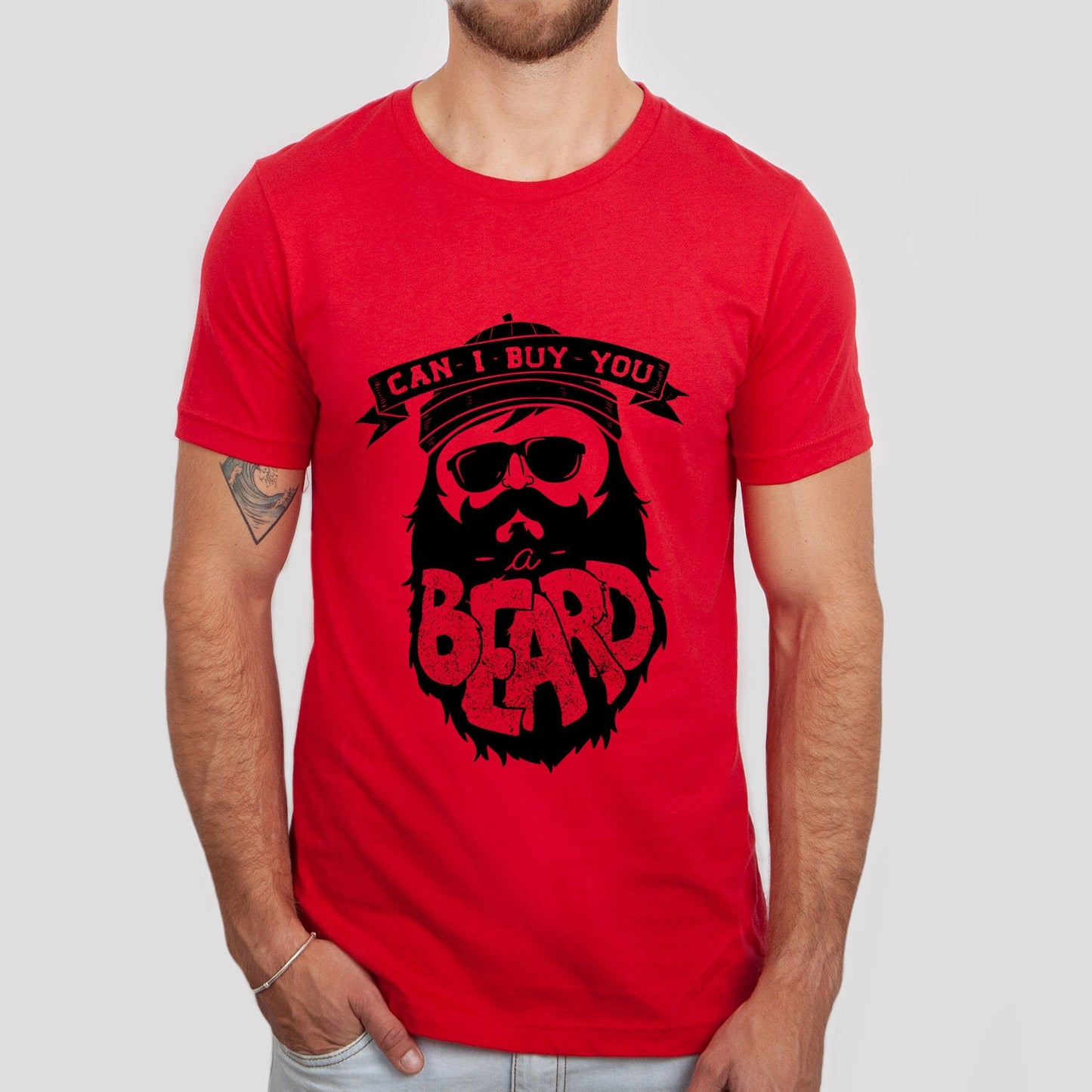 Puis-je vous acheter un t-shirt à barbe, t-shirt à barbe pour hommes, t-shirt d'amoureux de la barbe, t-shirt à cheveux, t-shirts à barbe amusants, t-shirt d'amoureux de la barbe, cadeaux pour lui