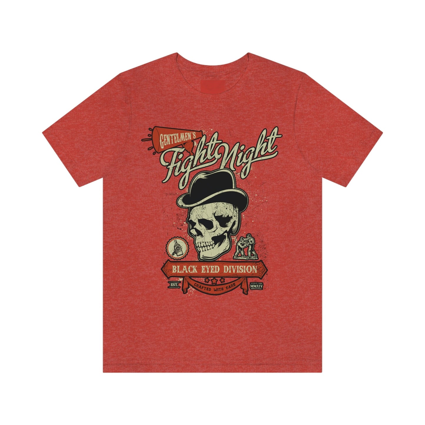 T-shirt tête de mort avec chapeau, T-shirt squelette tête de mort, T-shirt Fight Night, T-shirt moto, T-shirt motard, T-shirt rockers