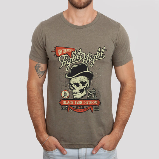 T-shirt tête de mort avec chapeau, T-shirt squelette tête de mort, T-shirt Fight Night, T-shirt moto, T-shirt motard, T-shirt rockers