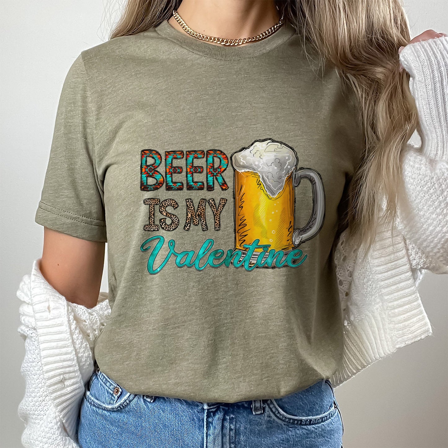 Beer Is My Valentine Shirt, Beer Lovers T-shirt, Valentine's Day Gift Shirt, Drinking Shirt, Funny Valentine Gift Shirt