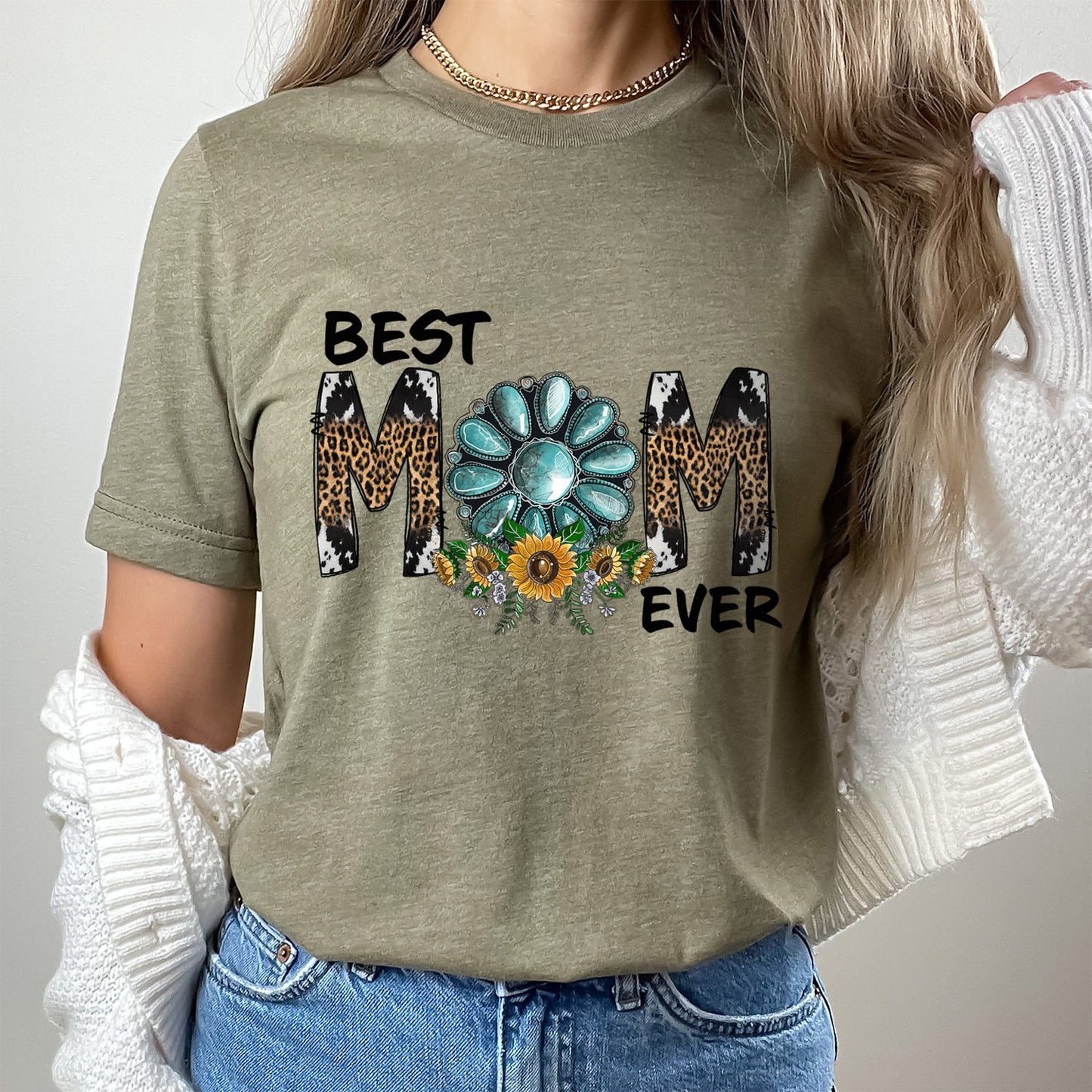 Best Mom Ever Shirt, Shirt for Mom, Best Mom Shirt, Gift for Mom, Gift for Mother's Day, Wife Shirt, Best Mom Tee, Western Shirt