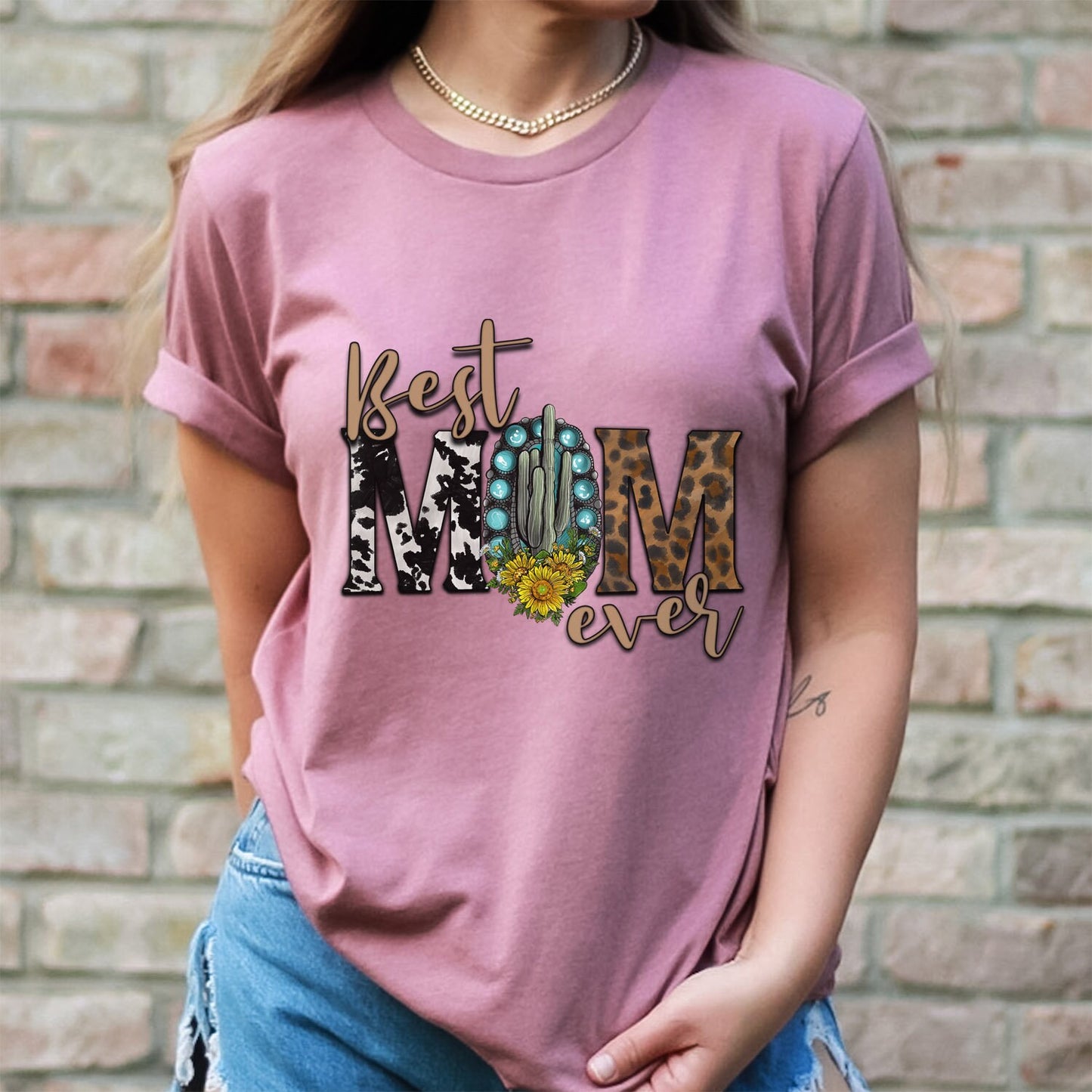 Best Mom Ever Shirt, Western Shirt for Mom, Best Mom Shirt, Gift for Mom, Gift for Mother's Day, Wife Shirt, Best Mom Tee, Mother's Day Gift