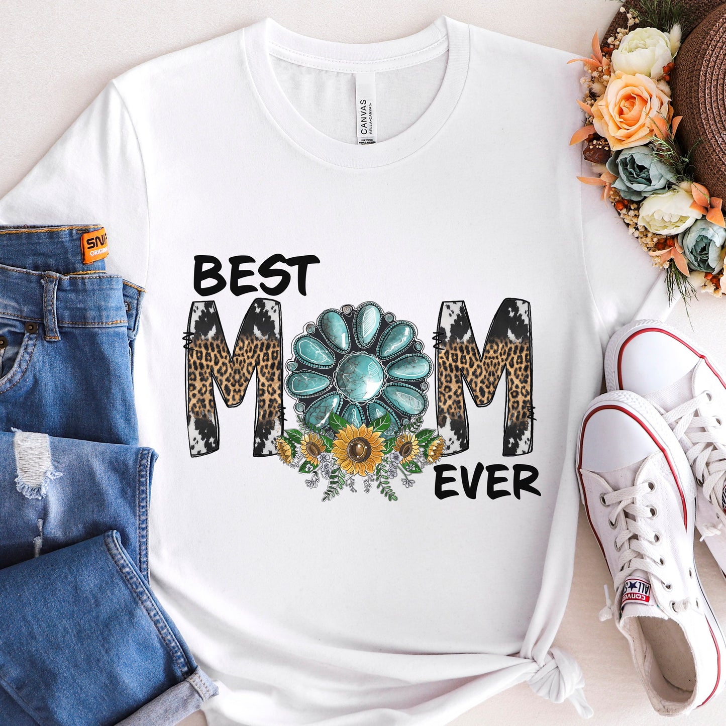 Meilleure maman de tous les temps, chemise pour maman, meilleure chemise pour maman, cadeau pour maman, cadeau pour la fête des mères, chemise pour femme, t-shirt pour meilleure maman, chemise western