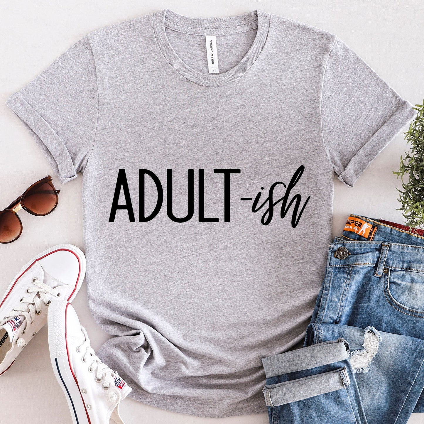 Adultish T-Shirt, Gift for Parents, Cool Adulting Shirt, Best Adult T-shirt, Cute Adult Gifts, Cool Parent Shirt, Family Tee