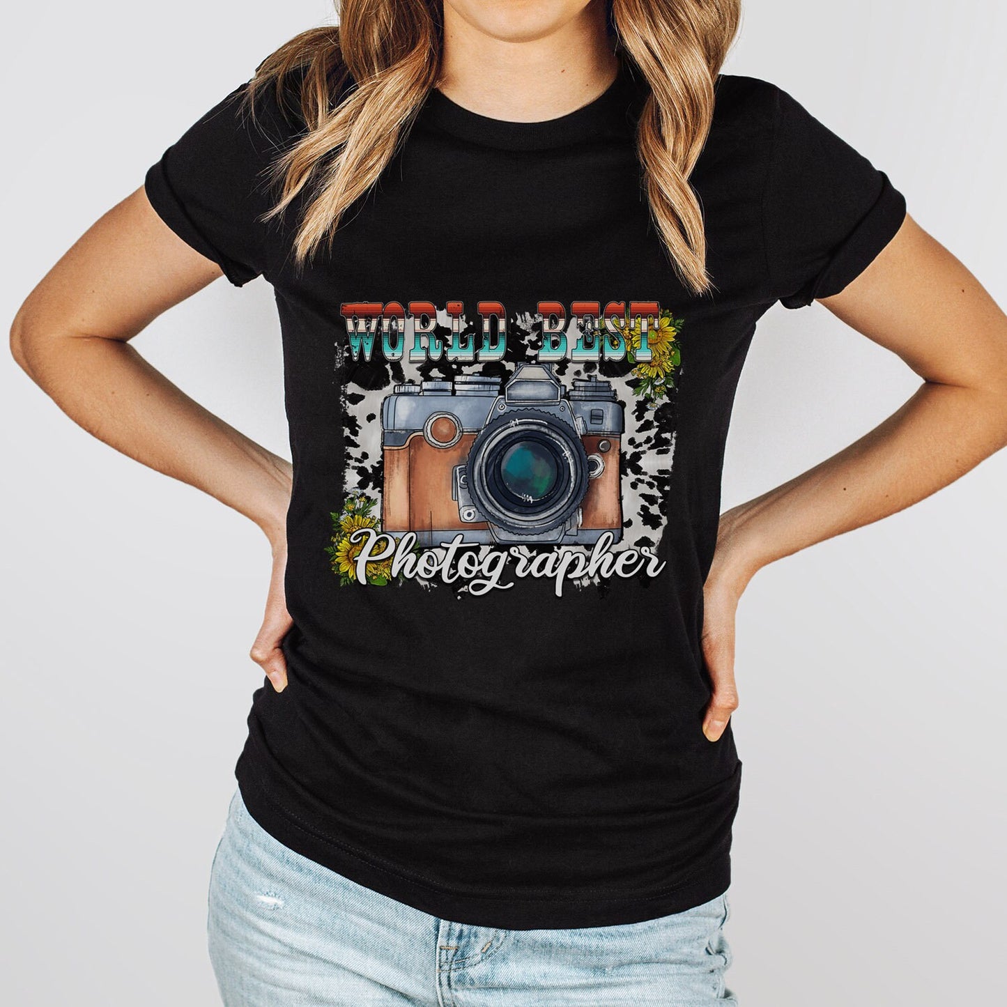 T-shirt du meilleur photographe du monde, t-shirt photo drôle, t-shirt photographe, t-shirt photographie, photographe drôle, cadeau photographe