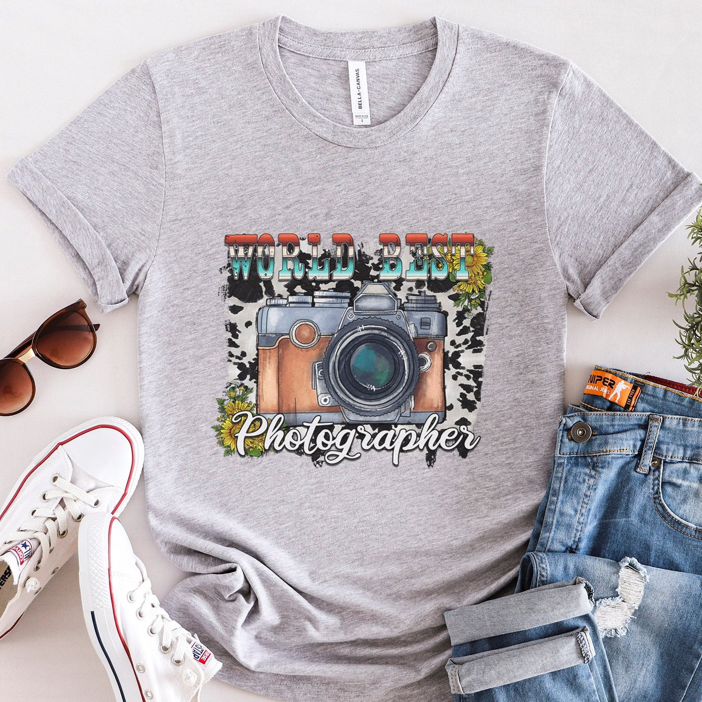 T-shirt du meilleur photographe du monde, t-shirt photo drôle, t-shirt photographe, t-shirt photographie, photographe drôle, cadeau photographe