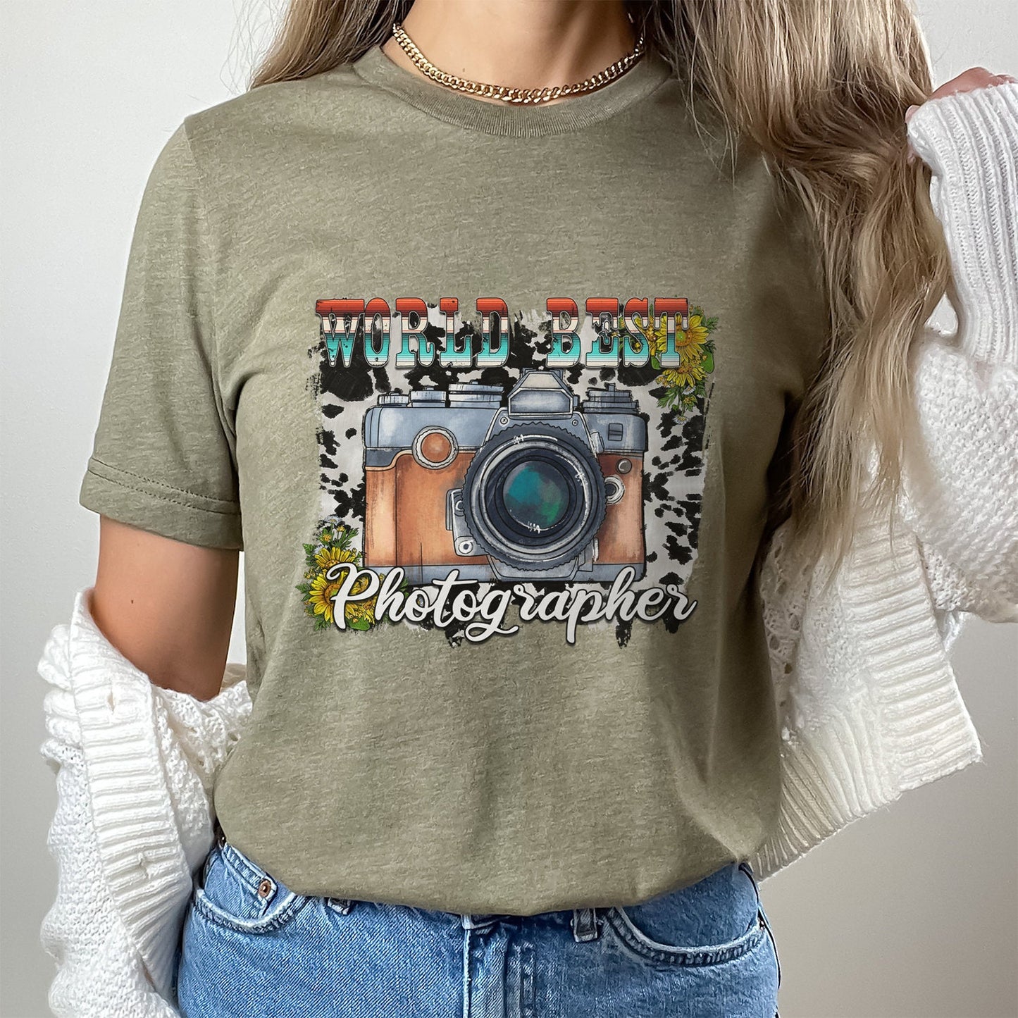 T-shirt du meilleur photographe du monde, t-shirt photo drôle, t-shirt photographe, t-shirt photographie, photographe drôle, cadeau photographe