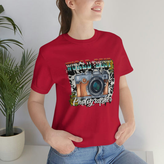 T-shirt du meilleur photographe du monde, t-shirt photo drôle, t-shirt photographe, t-shirt photographie, photographe drôle, cadeau photographe