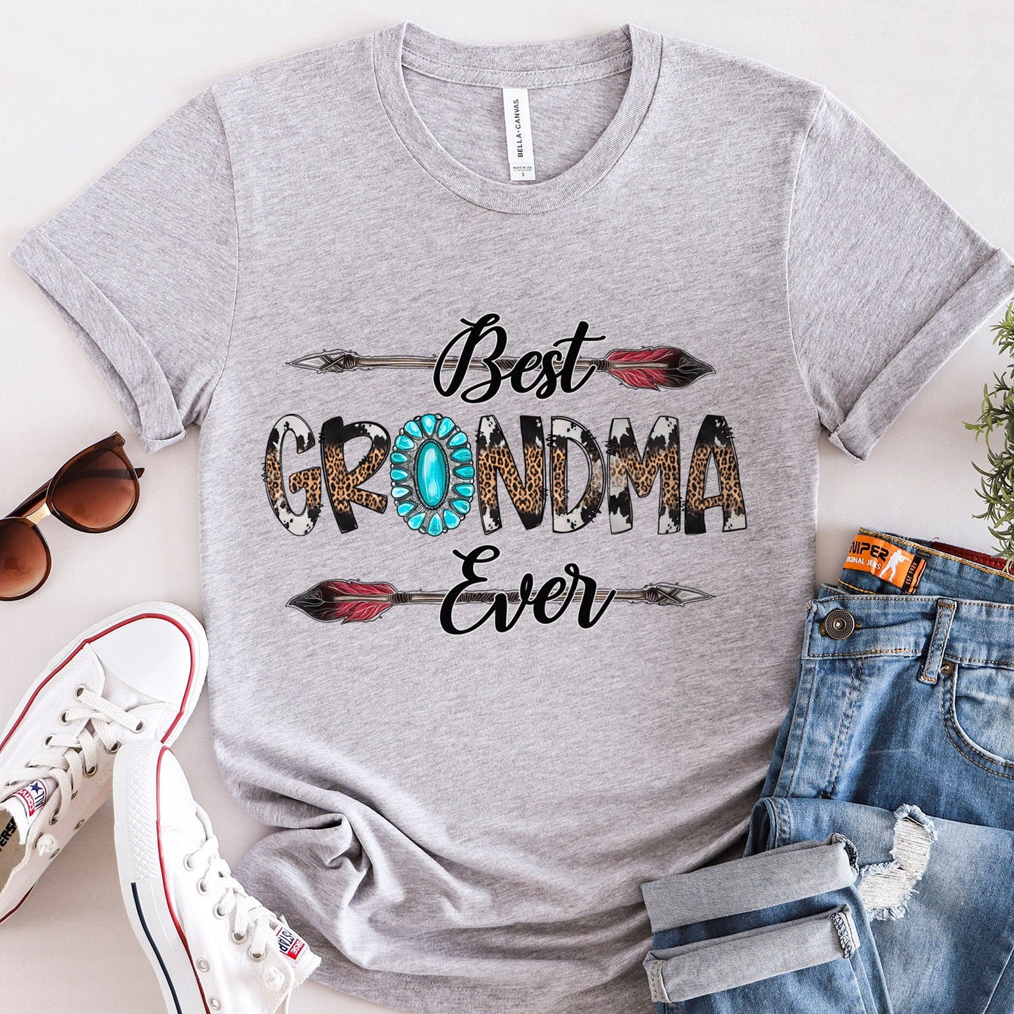 Best Grandma Ever Shirt, Western Shirt for Grandmother, Best Grondma Shirt, Gift for Grandmom, Gift for Mother's Day, Gift for Grandmothers