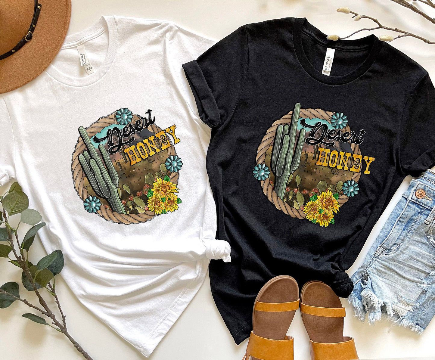 Desert Honey T-Shirt, Western Shirt, Southern Shirt, Cowgirl Shirt, Retro Shirt, Cowboy Shirt, Country Shirt, Rodeo Shirt