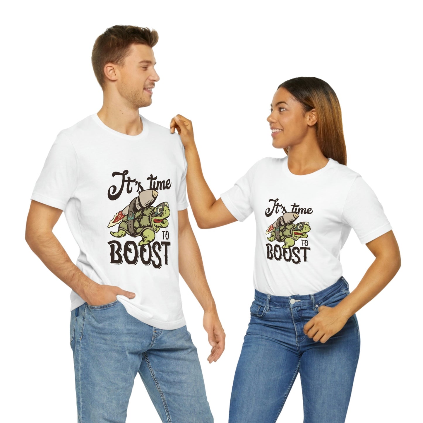 T-shirts drôles, T-shirt tortue drôle, T-shirt humoristique, T-shirt cadeau, T-shirt drôle, T-shirt Il est temps de booster, Cadeau pour elle, Cadeau pour lui