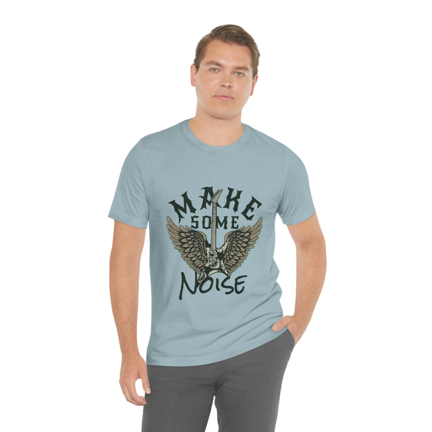 T-shirt Make Some Noise, T-shirt Rock And Roll, T-shirt Musique, T-shirt Guitare, T-shirt Groupe de Musique, Cadeau Pour Elle, Cadeau Pour Lui, T-shirt Groupe de Rock