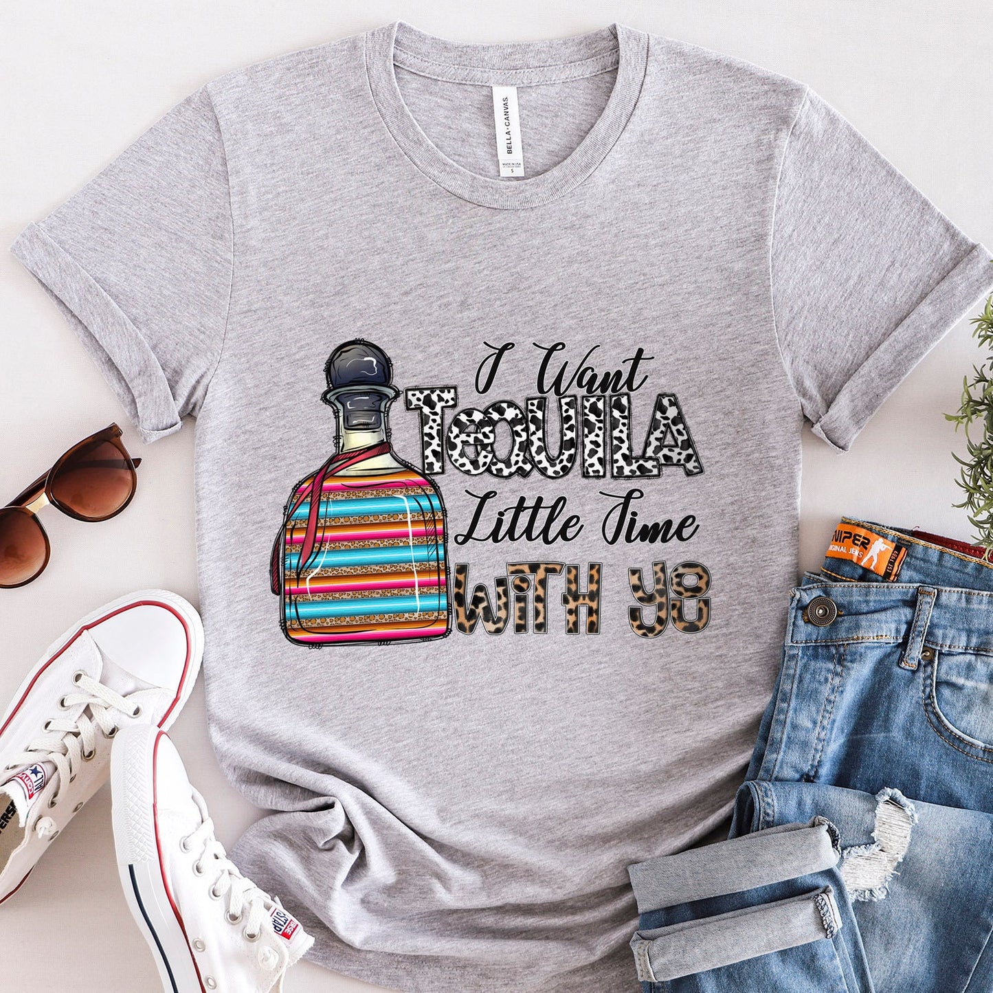 T-shirt Tequila, je veux un peu de temps avec toi avec du Tequila, chemises drôles, t-shirt humoristique, t-shirt cadeau, cadeau pour elle, cadeau pour lui