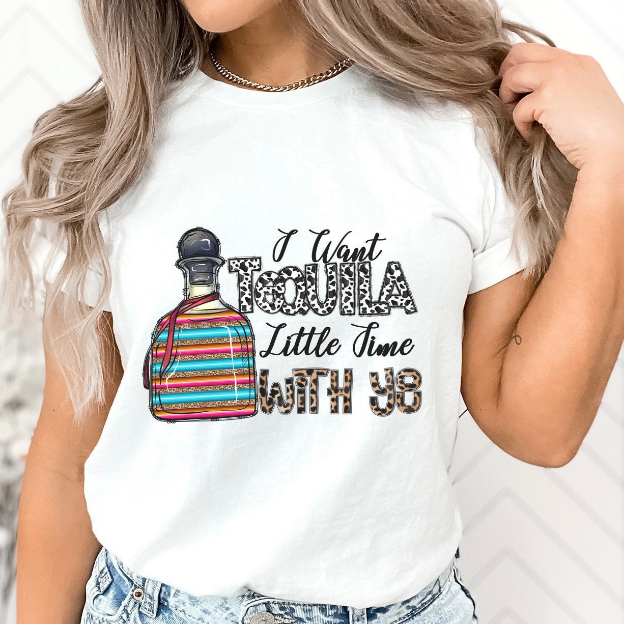 Tequila Shirt, I want Tequila Little Time with You T-shirt, Funny Shirts, Humour T-Shirt, Gift T-shirt, Gift for Her, Gift for Him