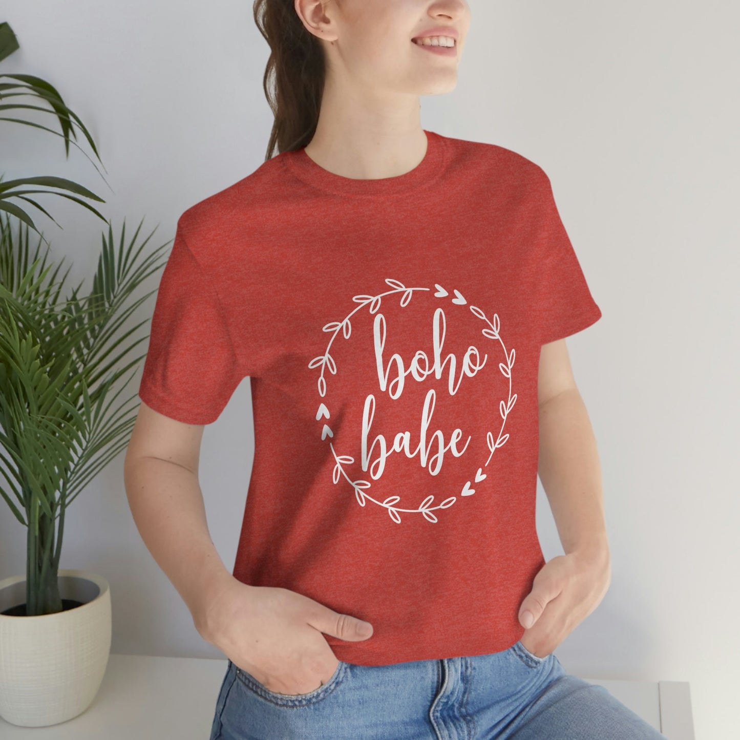 T-shirt Boho Babe Wreath, chemise Boho, chemise bohème, t-shirt à fleurs, t-shirt hippie, chemise Stay Wild, t-shirt pour femme, chemise pour elle