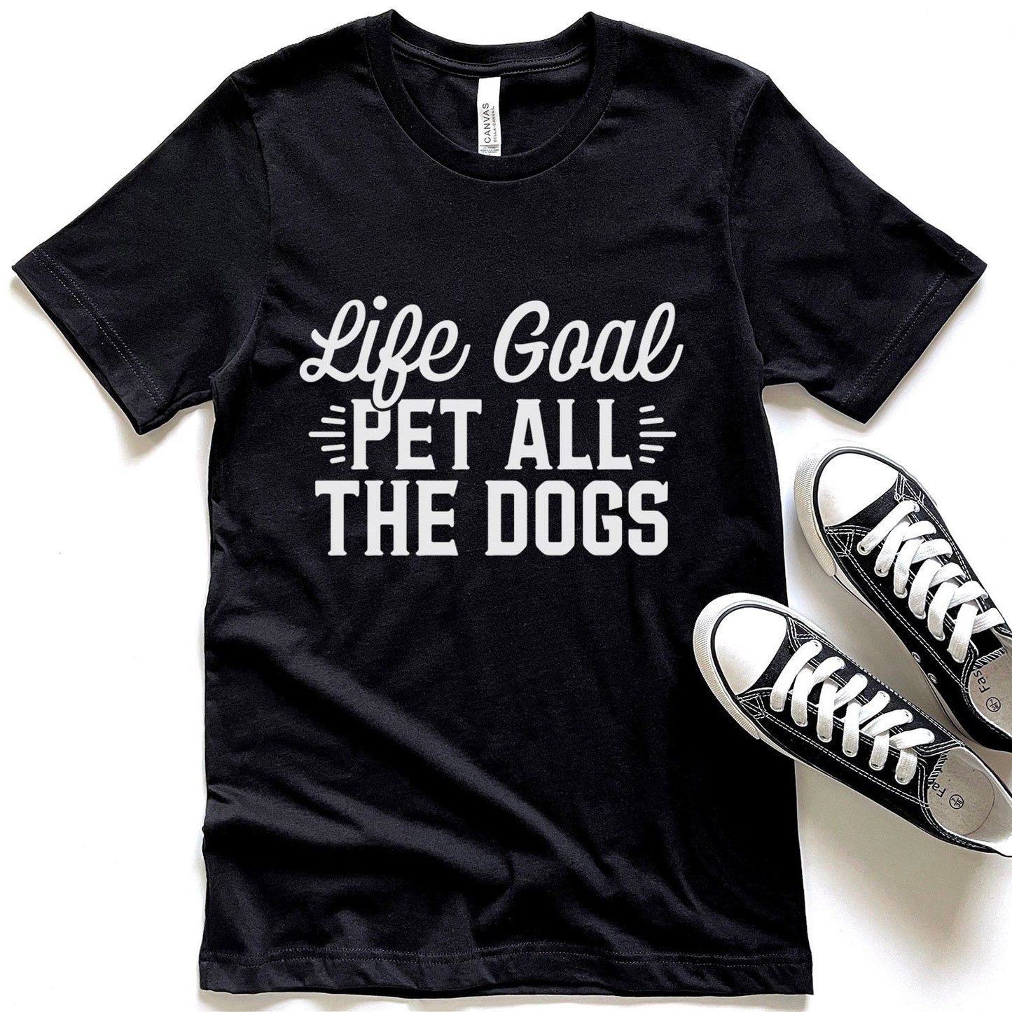 Pet All the Dogs -T-shirt, Pet Lovers T- shirt, T-shirt with Dog Quote, Dog Mom TShirt, Dog Dad Shirt, Dog Owner T-Shirt