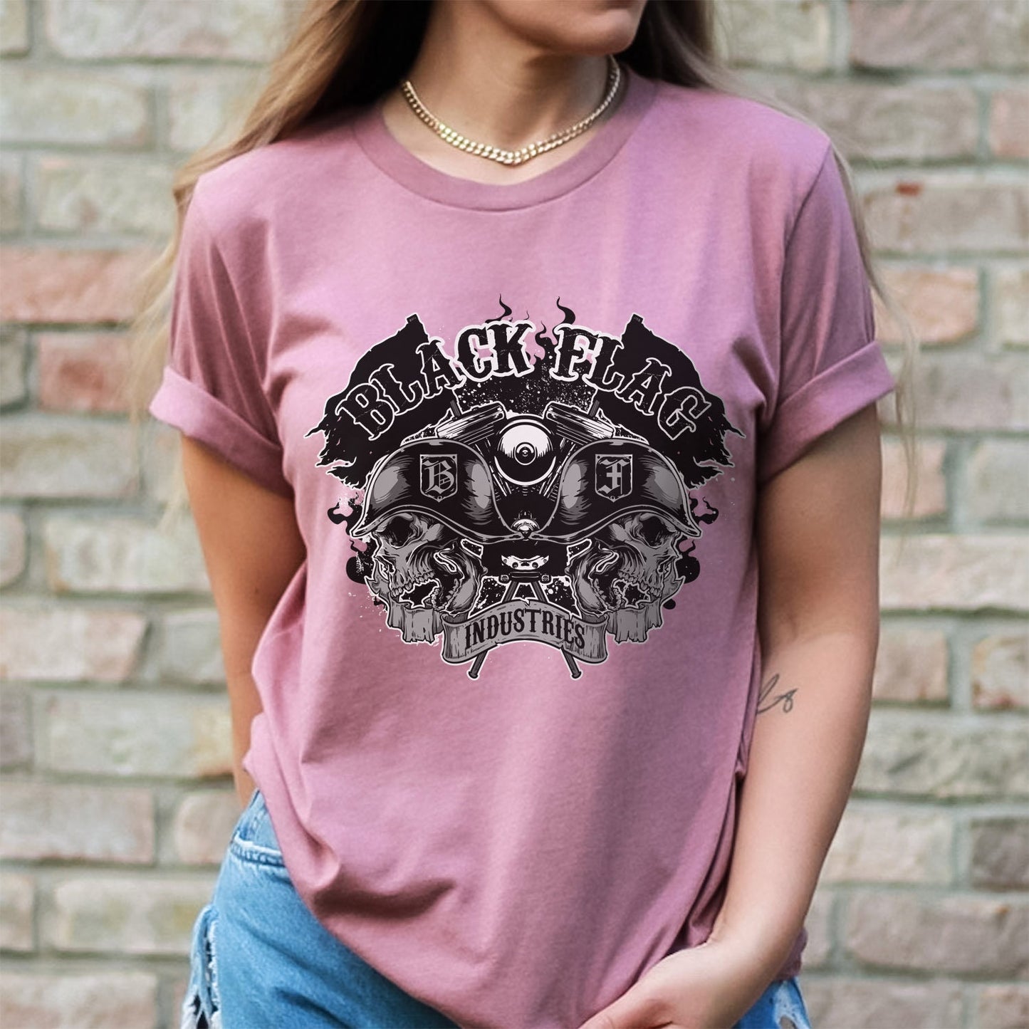 T-shirt crâne drapeau noir, T-shirt horreur, T-shirt fantaisie, T-shirt cadeau mystique, T-shirt gothique, T-shirt rock, vêtements de sorcière, T-shirt mythe