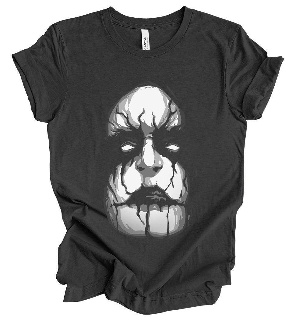 T-shirt Black Metal, T-shirt Visage Effrayant, T-shirt Horreur, T-shirt Fantaisie, T-shirt Noir, T-shirt Gothique, Vêtements Sorcière