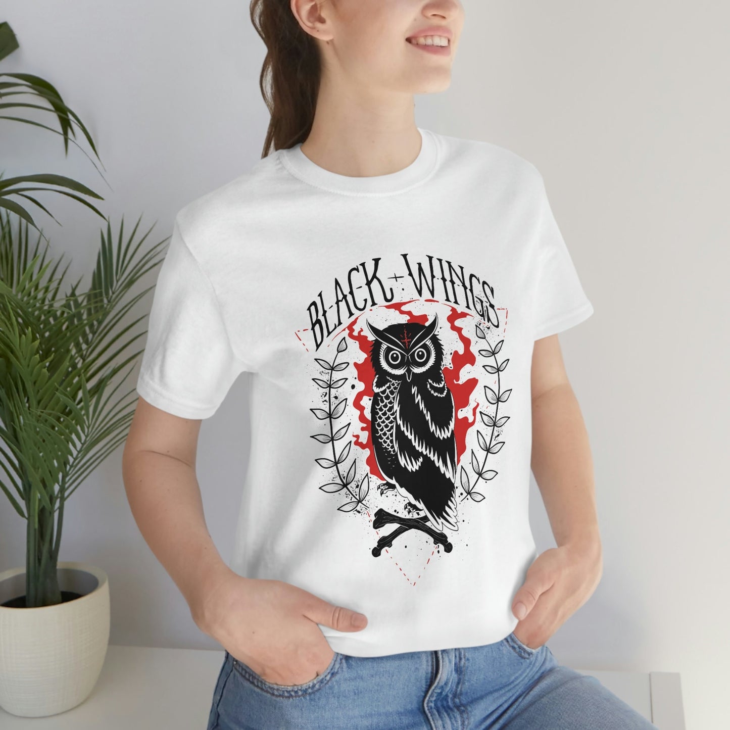 T-shirt hibou, T-shirt ailes noires, T-shirt camping, T-shirt aventure, T-shirt nature plein air, T-shirt nature, T-shirt voyage, cadeau pour voyageur