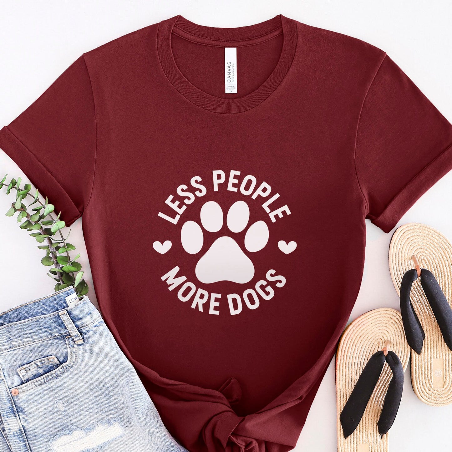 Less People More Dogs -T-shirt, Loving Dogs T-shirt, Dog Quote Shirt, Dog Mom or Dad T-Shirt, Dog Owner T Shirt, Pet Lover Shirt