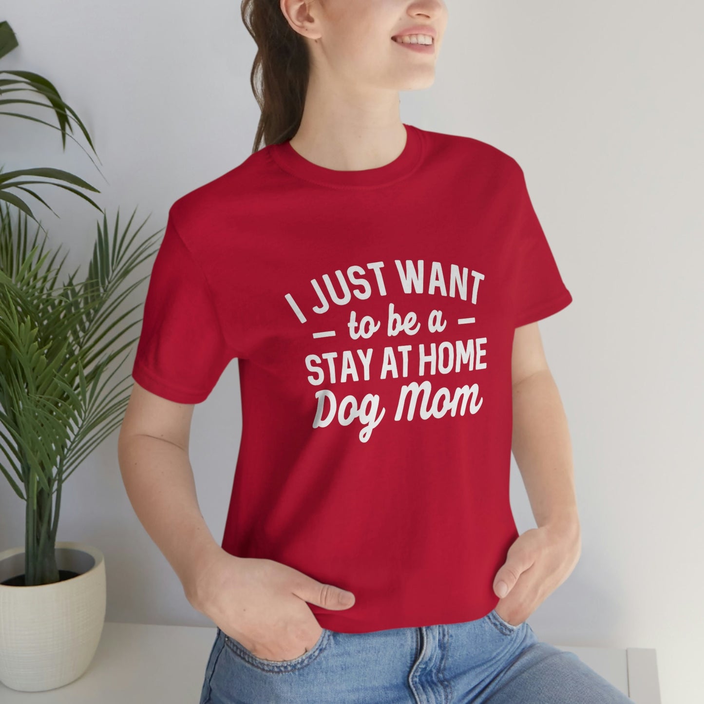 Stay at Home Dog Mom T-shirt, Dog Lover Shirt, T-shirt with Sayings, Dog Quote Shirt, Dog Mom Shirt, Dog Owner T Shirt, Pet Lover Shirt