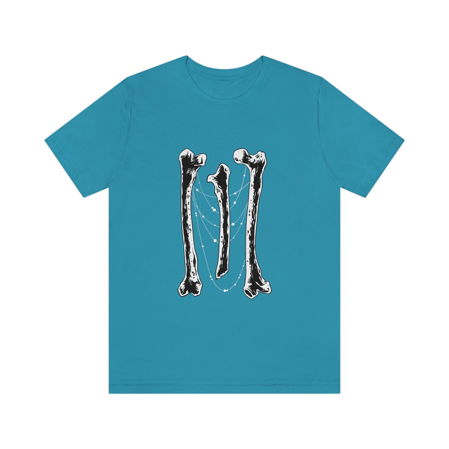 T-shirt Bones, T-shirt Horreur, T-shirt Squelette, T-shirt Crâne, T-shirt Amérindien, T-shirt Gothique, Vêtements de Sorcière, T-shirt Fantastique et Mythe