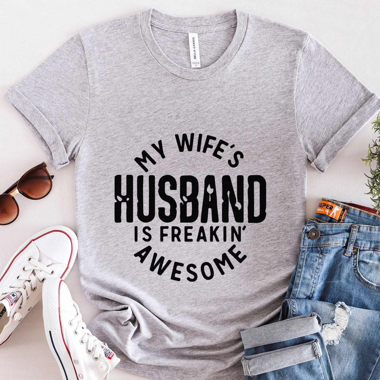 Awesome Husband T-shirt, Funny Husband Shirt, Anniversary Gift T-shirt for Husband, Funny Anniversary Gift Shirt for Husbands