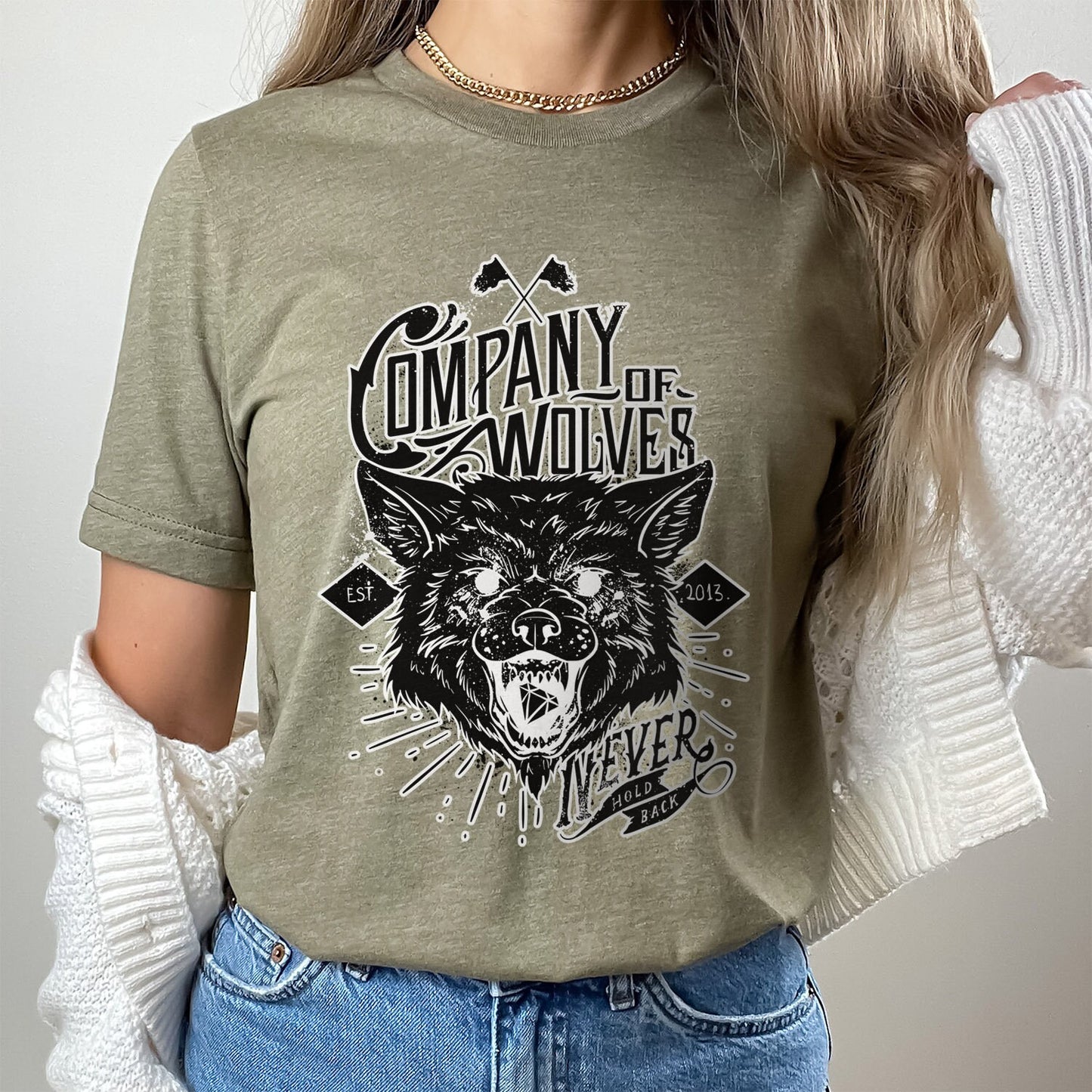 T-shirt Loup, T-shirt Compagnie des Loups, T-shirt avec imprimé loup, Loup hurlant, T-shirt imprimé animal, Cadeau amoureux des loups, T-shirt animaux sauvages