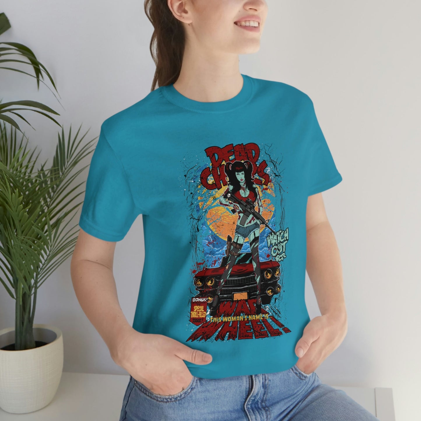 T-shirt super-héros, T-shirt de bandes dessinées, T-shirt de film Hero Girl, T-shirt Dead Chicks, T-shirt fantastique, T-shirt gothique, T-shirt pour elle