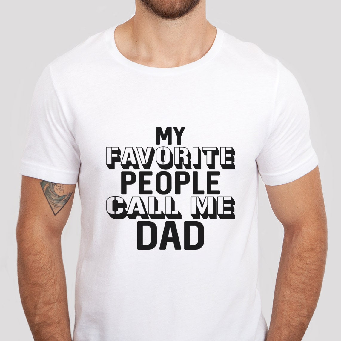 T-shirt drôle de papa, t-shirt cadeau pour papa, chemise de papa, cadeau pour papa, chemise cadeau de fête des pères, chemise drôle pour papa, mes personnes préférées m'appellent papa