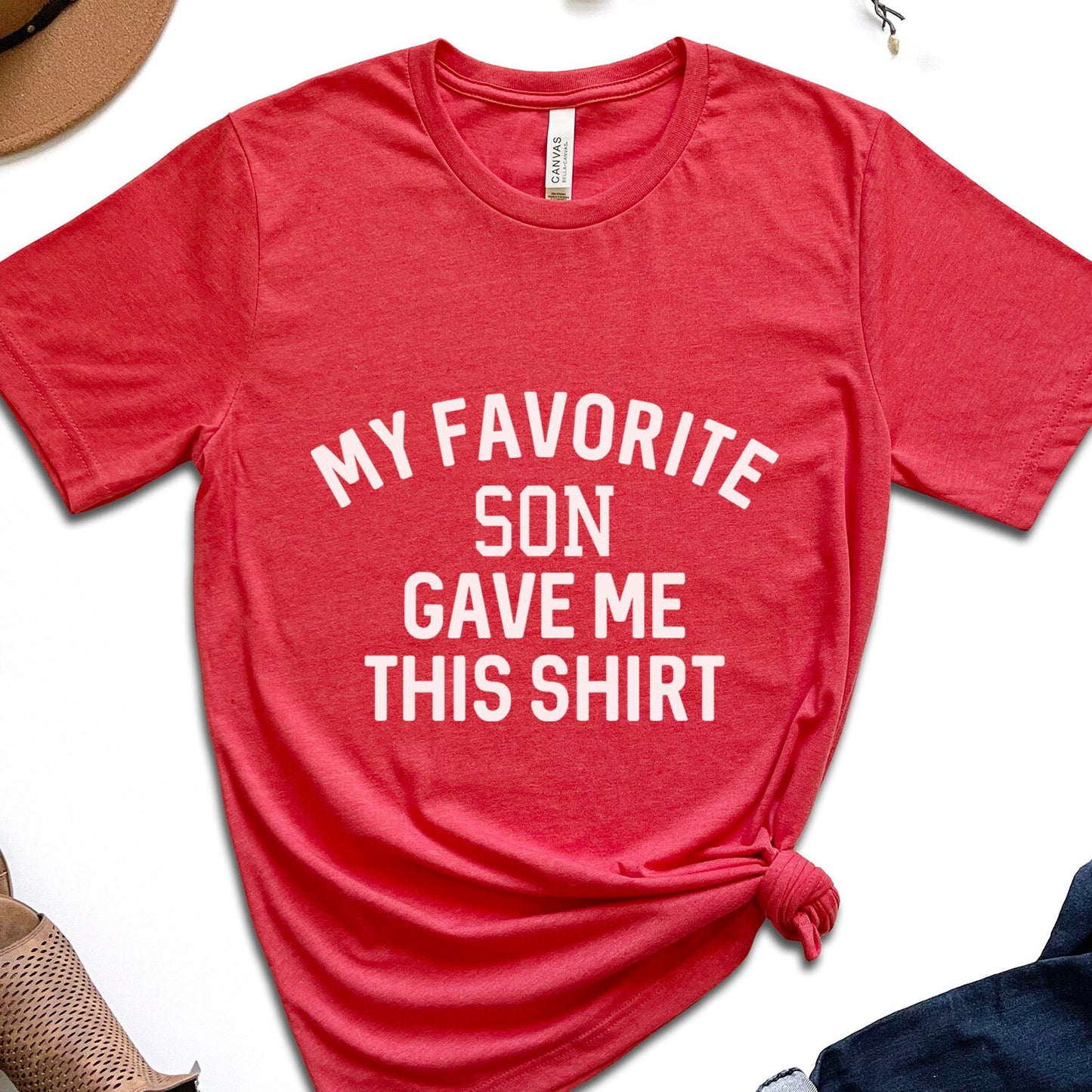 Mon fils préféré m'a donné cette chemise, cadeau drôle pour papa, cadeau pour papa, cadeau de fête des pères, cadeau du fils à papa, chemise cadeau pour papa