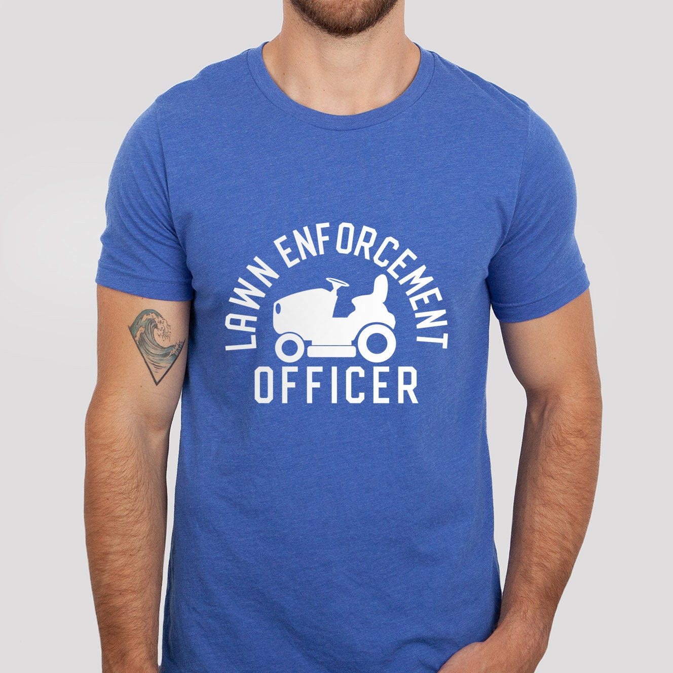 T-shirt d'agent de police de pelouse, chemises de papa drôles, cadeau pour papa, chemise drôle pour papa, chemise cadeau de fête des pères, chemises d'humour