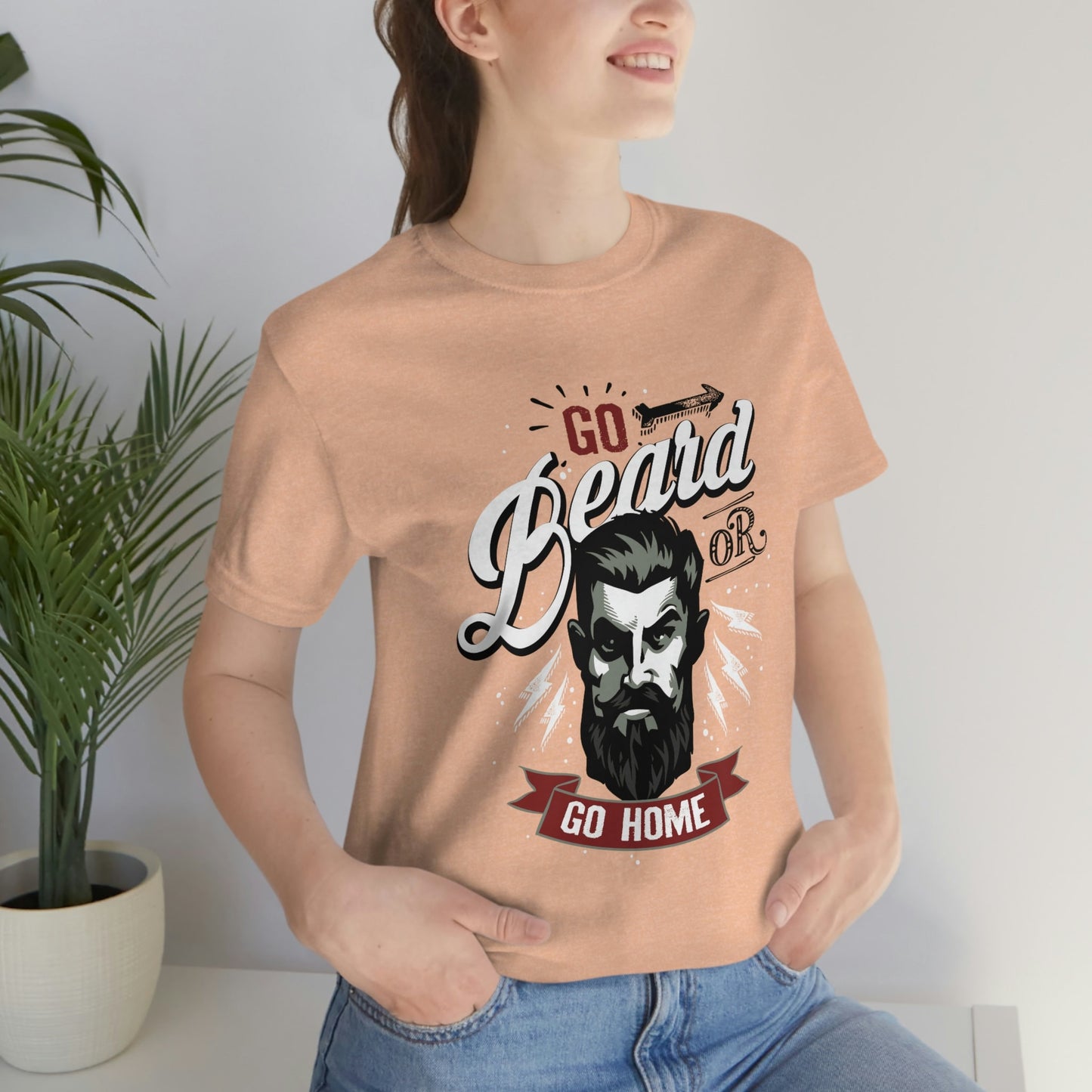 T-shirt Go Beard, T-shirt pour homme avec barbe, T-shirt pour amoureux de la barbe, T-shirt pour homme, T-shirt drôle pour barbe, T-shirt pour amoureux de la barbe, cadeaux pour lui