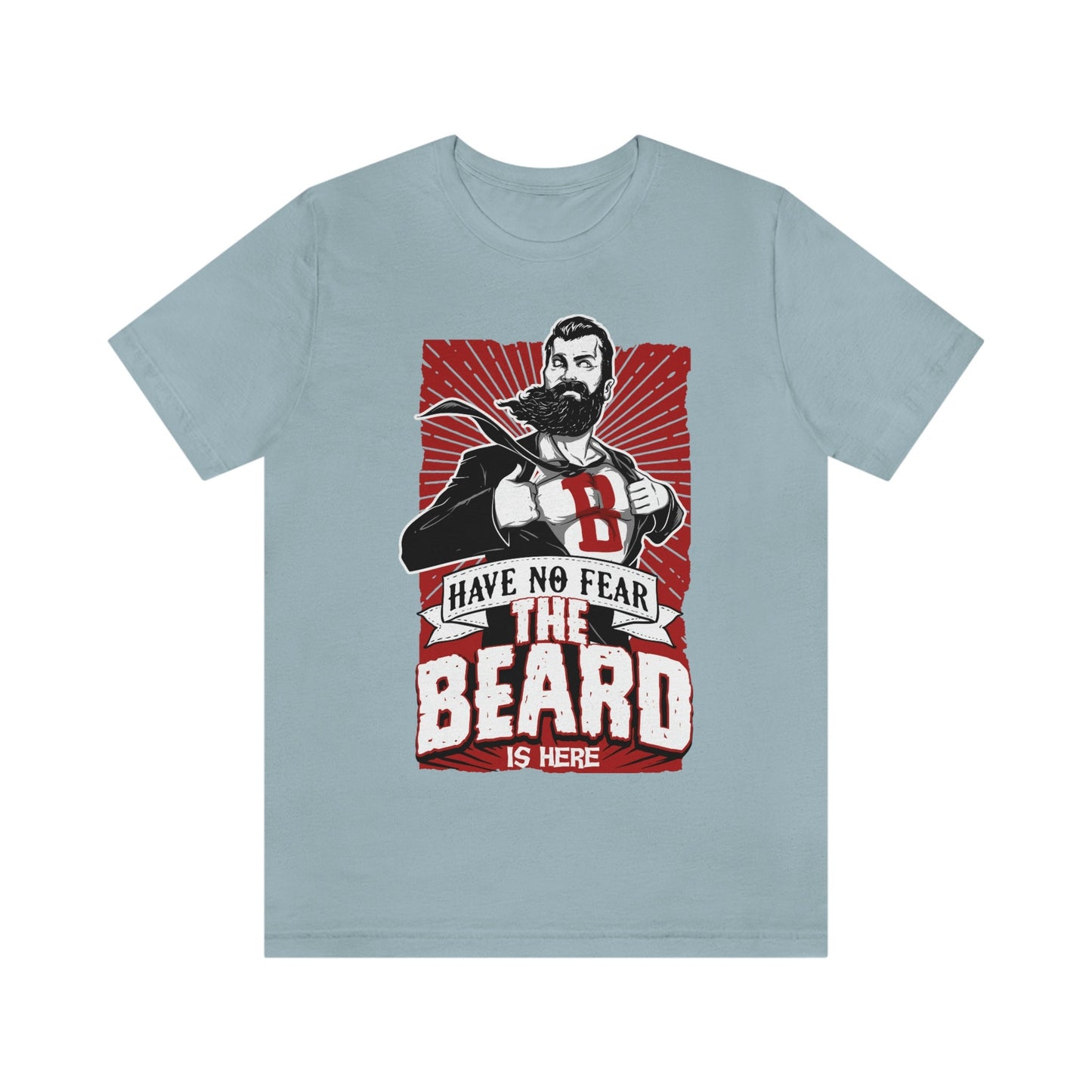 T-shirt « N'ayez pas peur, la barbe est là », t-shirt pour homme avec barbe, t-shirt pour amoureux de la barbe, t-shirt pour homme, t-shirts drôles avec barbe, t-shirt pour amoureux de la barbe