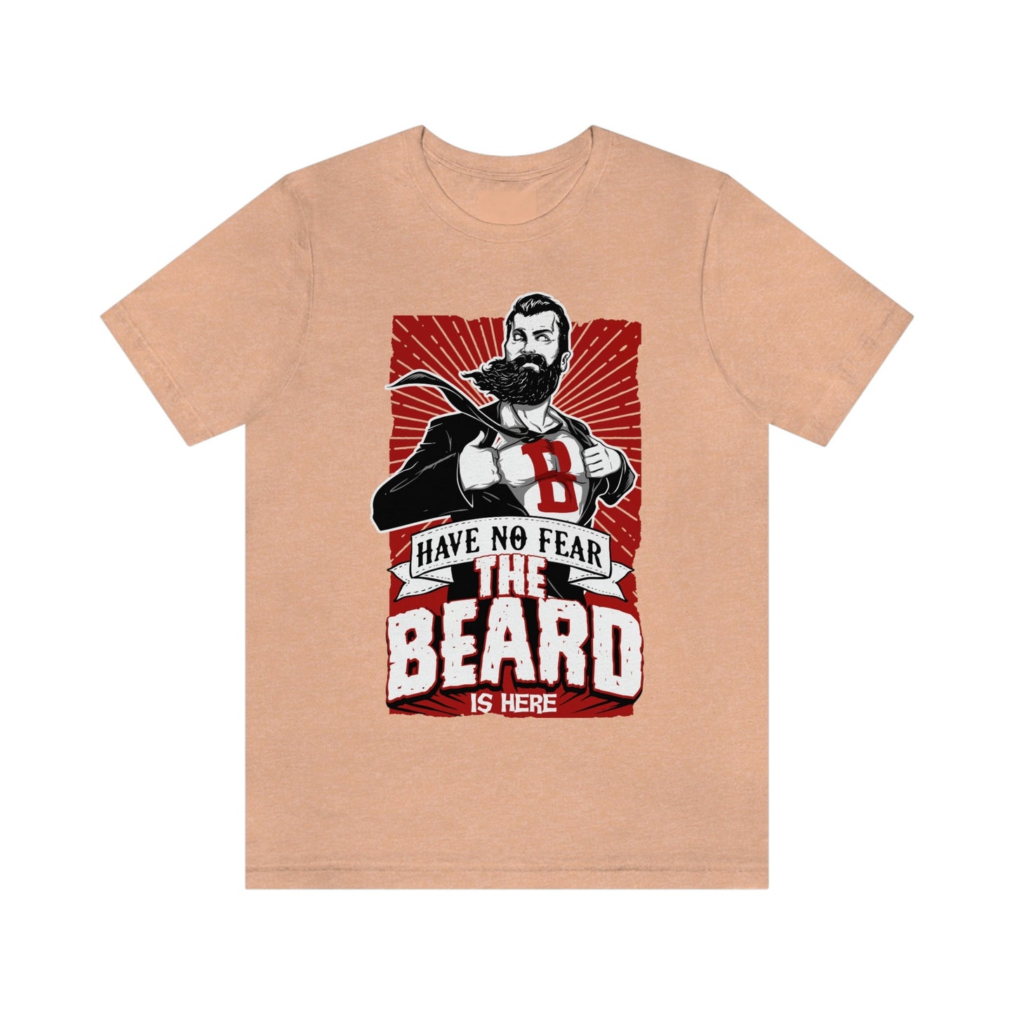 T-shirt « N'ayez pas peur, la barbe est là », t-shirt pour homme avec barbe, t-shirt pour amoureux de la barbe, t-shirt pour homme, t-shirts drôles avec barbe, t-shirt pour amoureux de la barbe