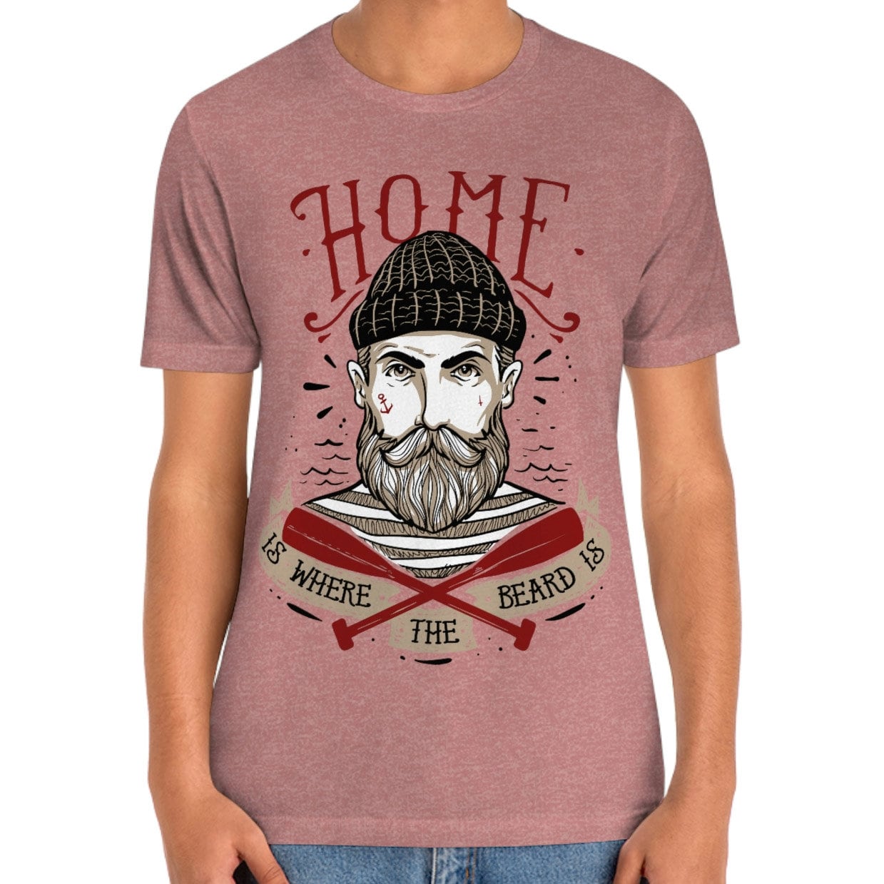 Home is Where the Beard is T-shirt, Men Beard Shirt, Beard Love Shirt, T-Shirt for Men, Funny Beard Shirts, Beard Lover T-Shirt Gift