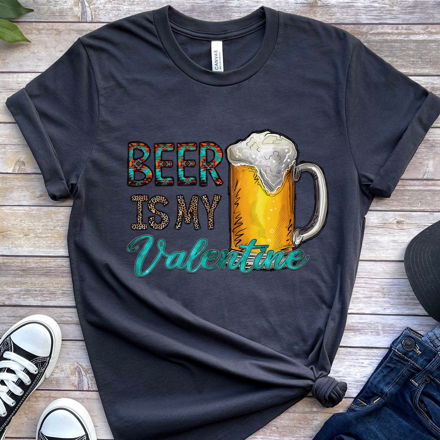 Beer Is My Valentine Shirt, Beer Lovers T-shirt, Valentine's Day Gift Shirt, Drinking Shirt, Funny Valentine Gift Shirt