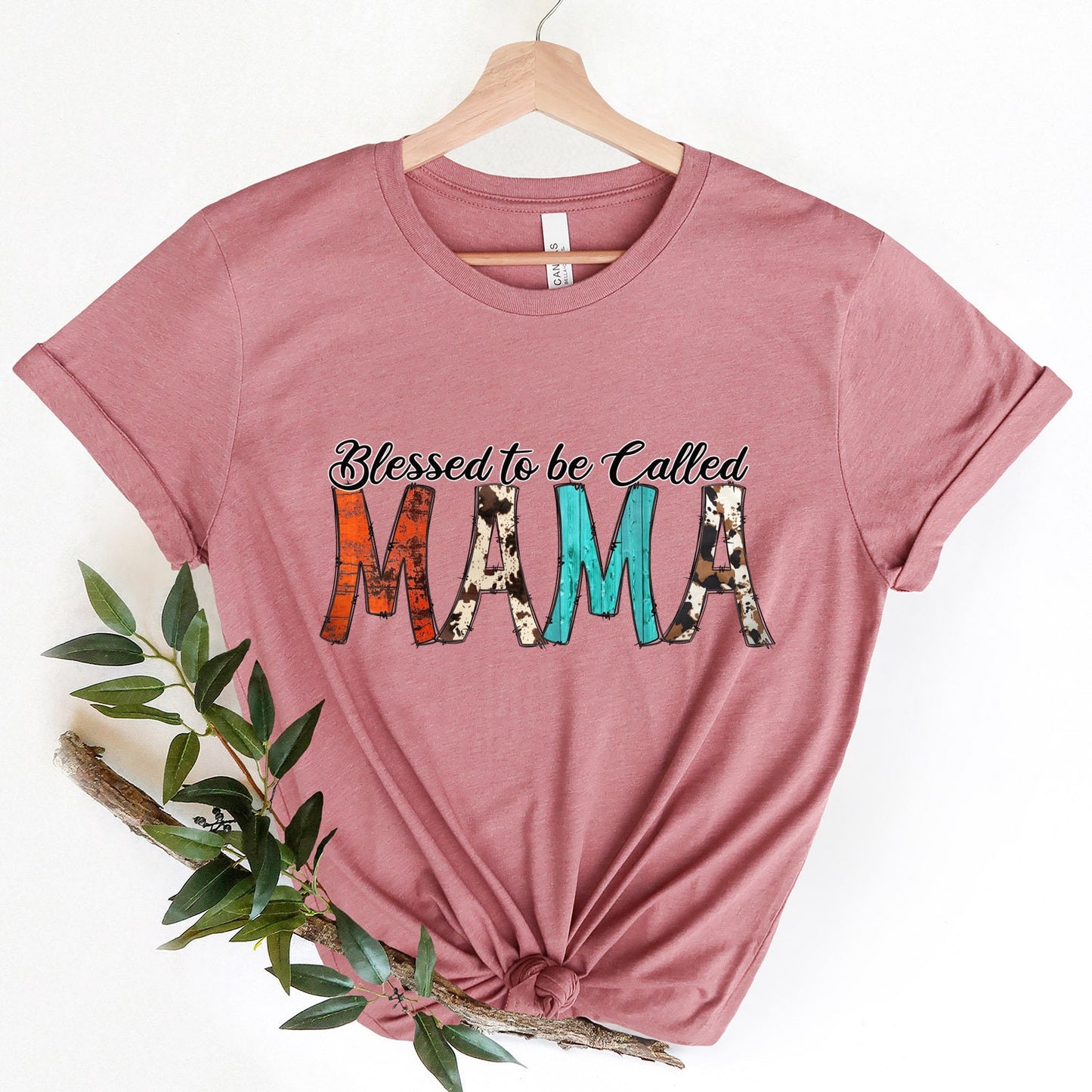 T-shirt béni d'être appelé maman, t-shirt pour maman, meilleur t-shirt pour maman, cadeau pour maman, cadeau pour la fête des mères, t-shirt pour femme, t-shirt pour mamans, t-shirt western